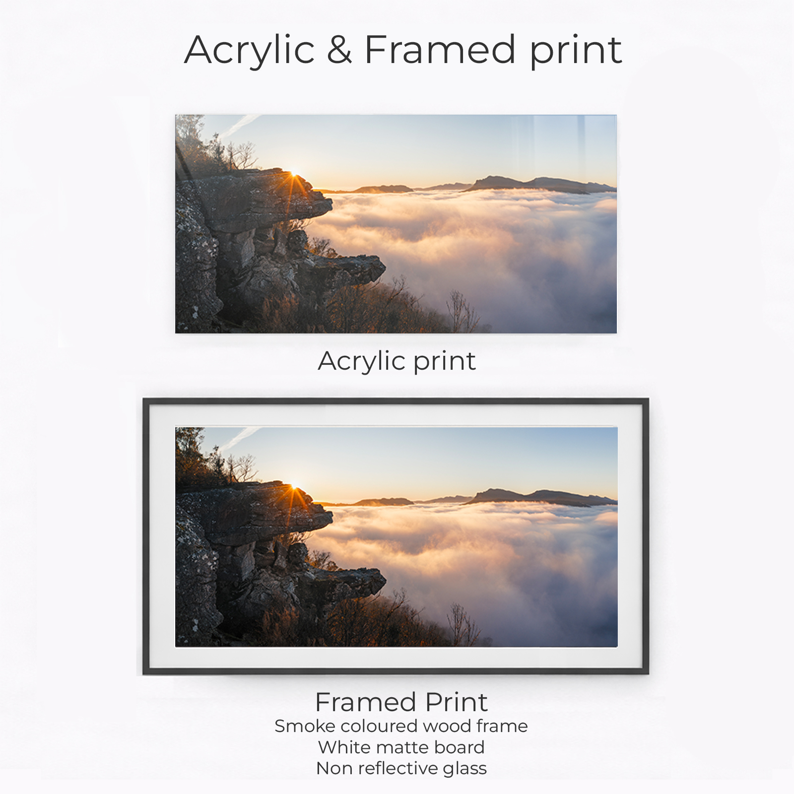 Grampians National Park - Sunrise over the clouds panoramic - Image 3